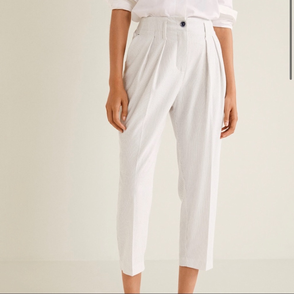 MANGO- OVERSIZED BOYFRIEND TROUSERS- NWT
